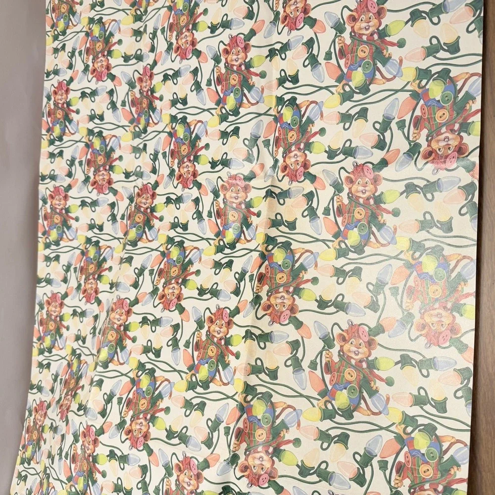 VTG Lot Wrapping Paper Mixed Patterns Sheets Kitsch Holiday Christmas MCM Retro
